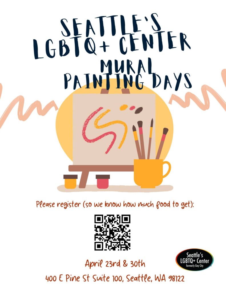 Community Mural Painting Days Gay City Seattle S Lgbtq Center