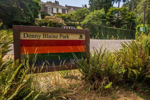 Denny Blaine Park sign