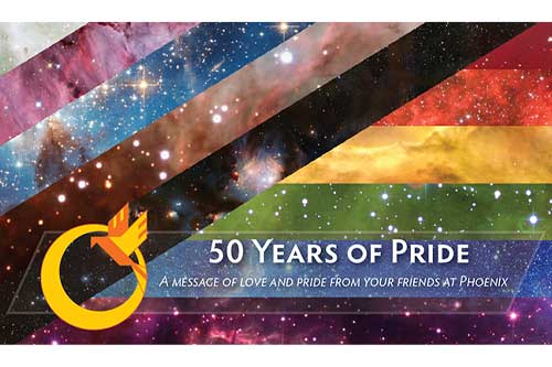 Phoenix Comics and Games "50 years of Pride" celebration image